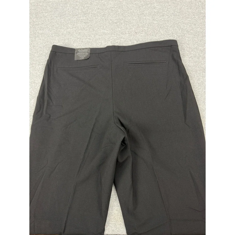 Lane Bryant The Sophie Straight Leg Dress Pants Black Size 14‎ Regular Stretch